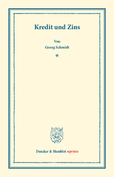 Kredit und Zins Kredit und Zins