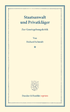 Staatsanwalt und Privatkläger Staatsanwalt und Privatkläger