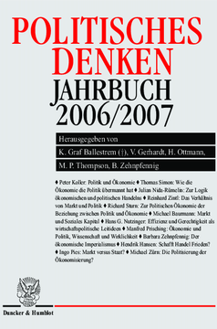Politisches Denken. Jahrbuch 2006/2007 Politisches Denken. Jahrbuch 2006/2007