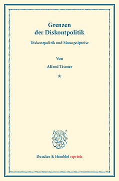 Grenzen der Diskontpolitik Grenzen der Diskontpolitik