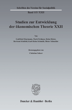 Ideen, Methoden und Entwicklungen der Geschichte des ökonomischen Denkens Ideen, Methoden und Entwicklungen der Geschichte des ökonomischen Denkens