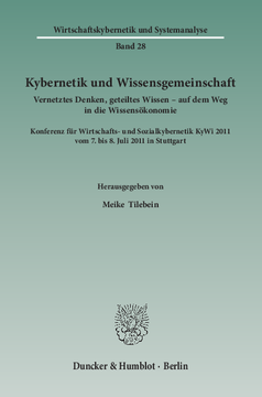 Kybernetik und Wissensgemeinschaft Kybernetik und Wissensgemeinschaft