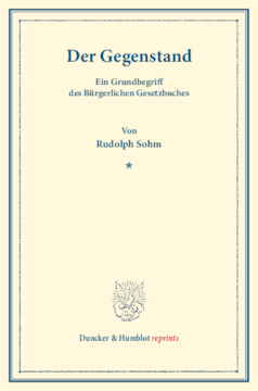 Der Gegenstand Der Gegenstand