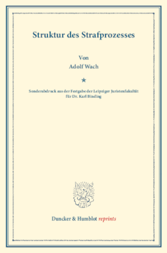 Struktur des Strafprozesses Struktur des Strafprozesses