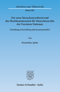 Der neue Menschenrechtsrat und das Hochkommissariat für Menschenrechte der Vereinten Nationen Der neue Menschenrechtsrat und das Hochkommissariat für Menschenrechte der Vereinten Nationen