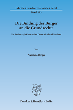 Die Bindung der Bürger an die Grundrechte Die Bindung der Bürger an die Grundrechte
