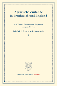 Agrarische Zustände in Frankreich und England