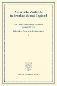 Agrarische Zustände in Frankreich und England