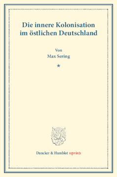 Die innere Kolonisation im östlichen Deutschland Die innere Kolonisation im östlichen Deutschland