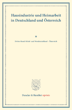 Hausindustrie und Heimarbeit in Deutschland und Österreich
