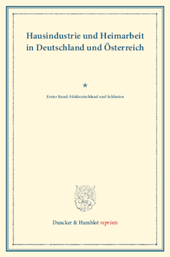 Hausindustrie und Heimarbeit in Deutschland und Österreich