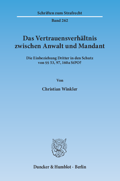 Das Vertrauensverhältnis zwischen Anwalt und Mandant Das Vertrauensverhältnis zwischen Anwalt und Mandant