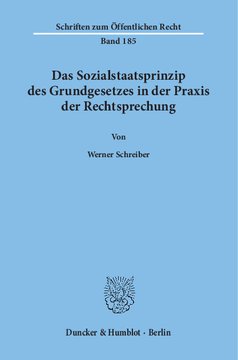 Das Sozialstaatsprinzip des Grundgesetzes in der Praxis der Rechtsprechung Das Sozialstaatsprinzip des Grundgesetzes in der Praxis der Rechtsprechung