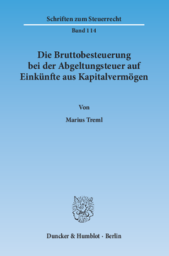 Die Bruttobesteuerung bei der Abgeltungsteuer auf Einkünfte aus Kapitalvermögen Die Bruttobesteuerung bei der Abgeltungsteuer auf Einkünfte aus Kapitalvermögen