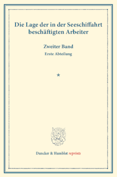 Die Lage der in der Seeschiffahrt beschäftigten Arbeiter