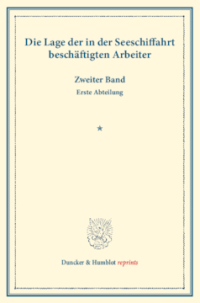 Die Lage der in der Seeschiffahrt beschäftigten Arbeiter