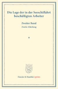 Die Lage der in der Seeschiffahrt beschäftigten Arbeiter