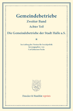 Die Gemeindebetriebe der Stadt Halle a.S