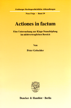 Actiones in factum Actiones in factum