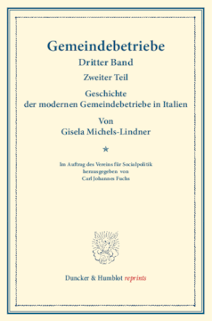 Geschichte der modernen Gemeindebetriebe in Italien