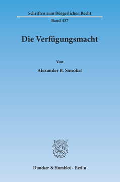 Die Verfügungsmacht Die Verfügungsmacht