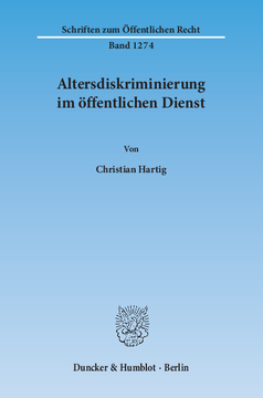 Altersdiskriminierung im öffentlichen Dienst Altersdiskriminierung im öffentlichen Dienst