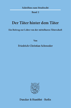 Der Täter hinter dem Täter Der Täter hinter dem Täter