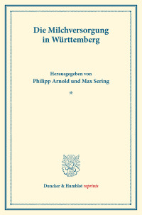 Die Milchversorgung in Württemberg