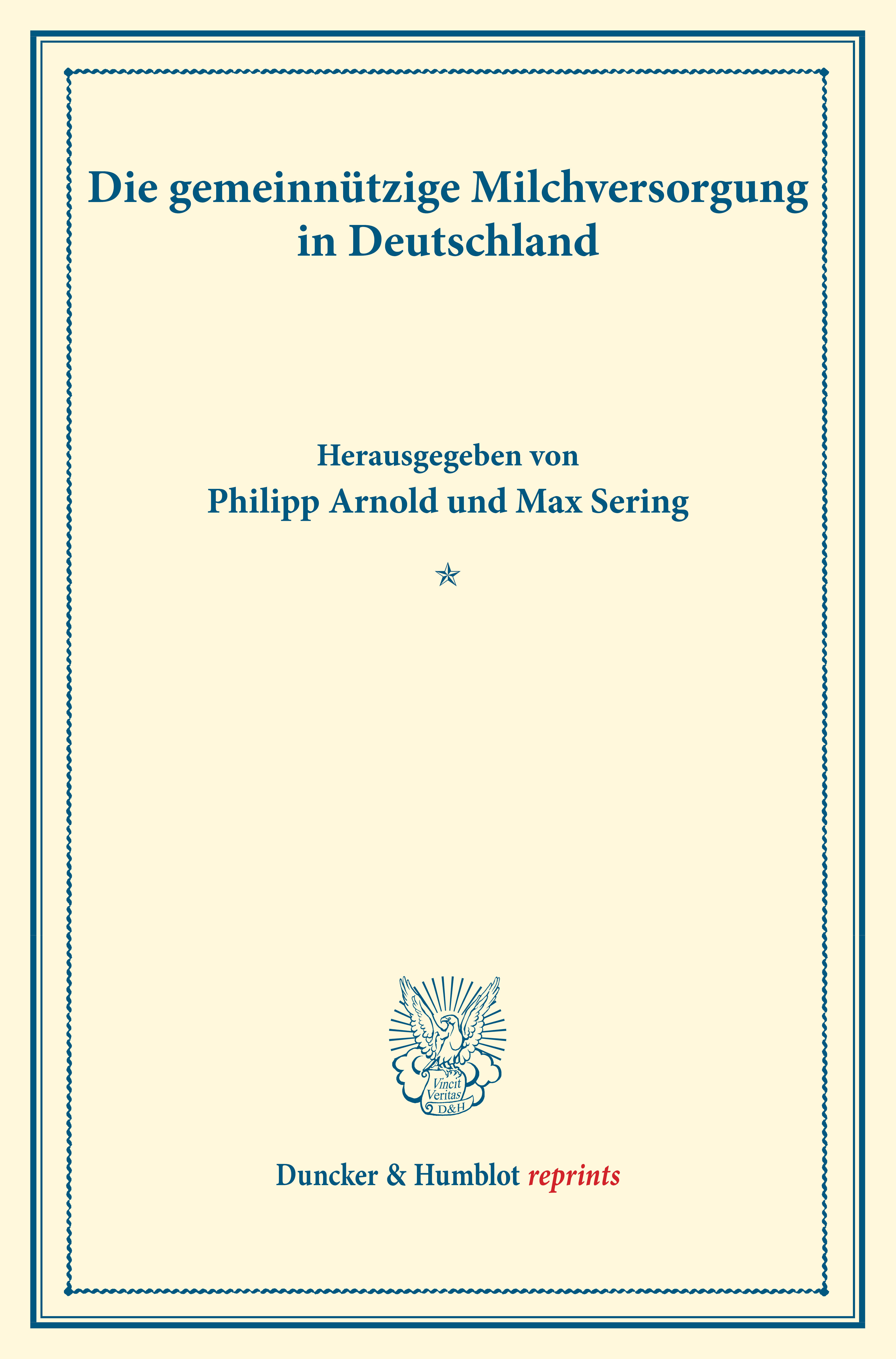 Die gemeinnützige Milchversorgung in Deutschland