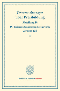 Untersuchungen über Preisbildung Untersuchungen über Preisbildung