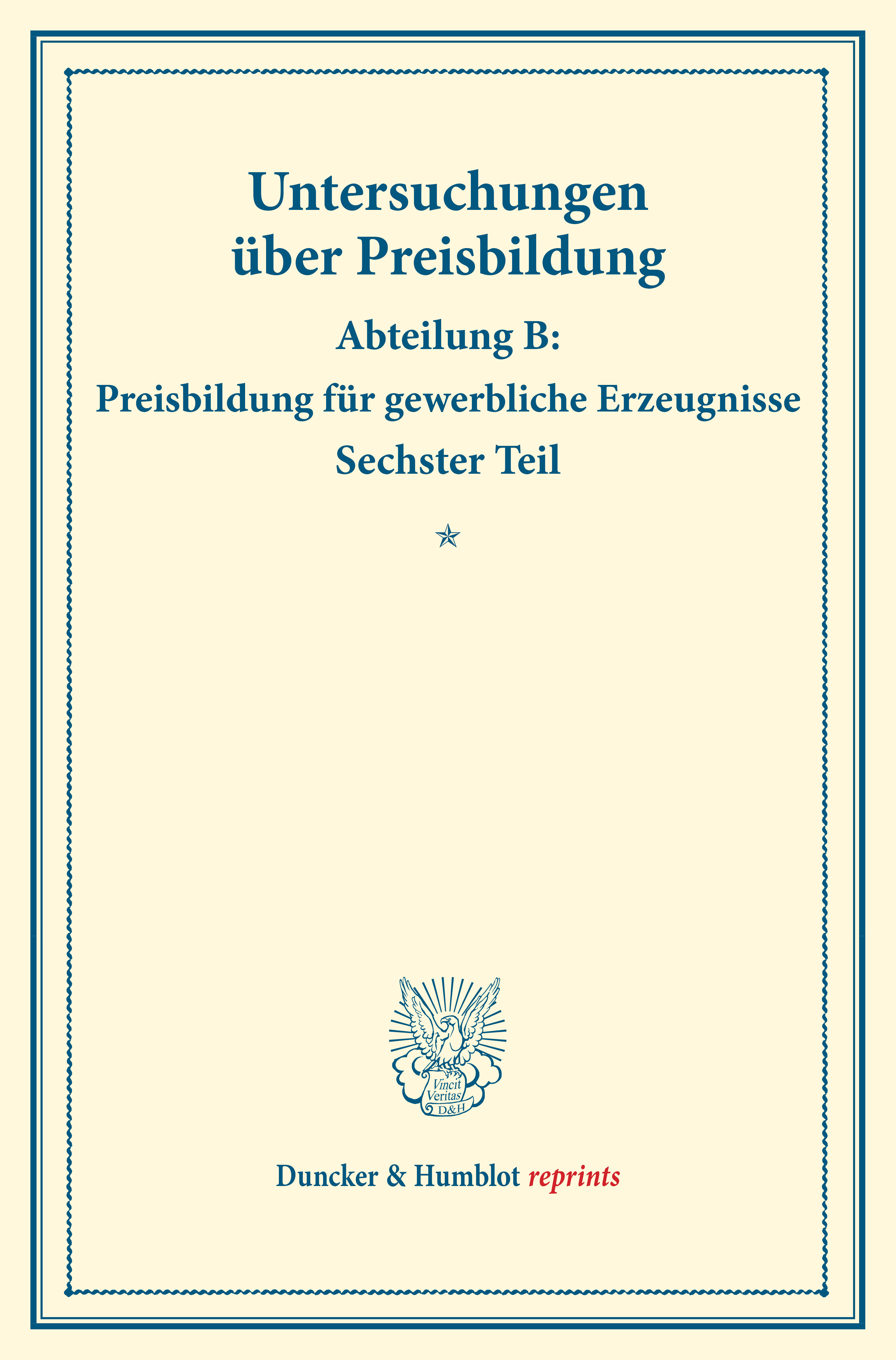 Preisbildung für gewerbliche Erzeugnisse