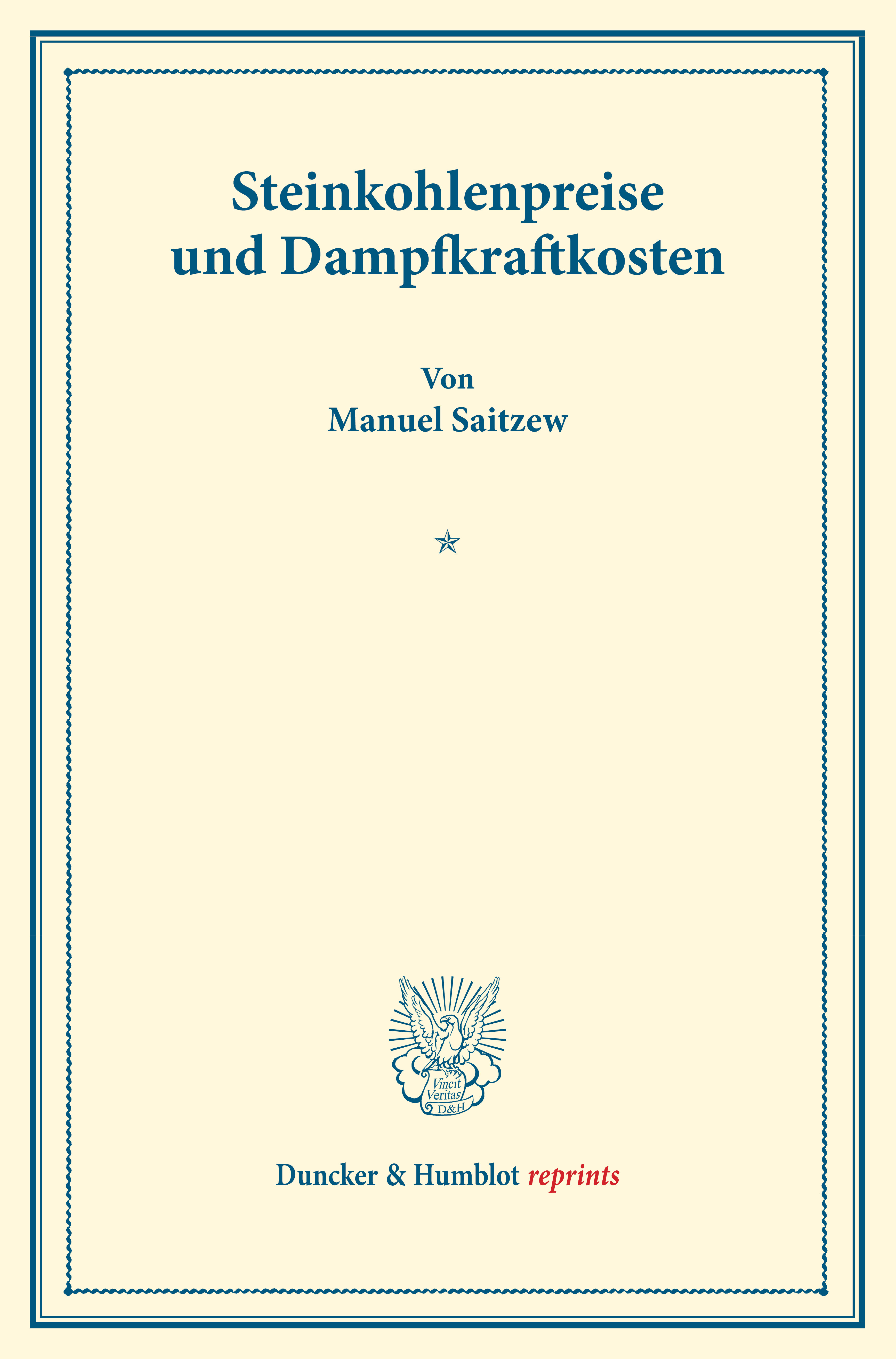 Steinkohlenpreise und Dampfkraftkosten