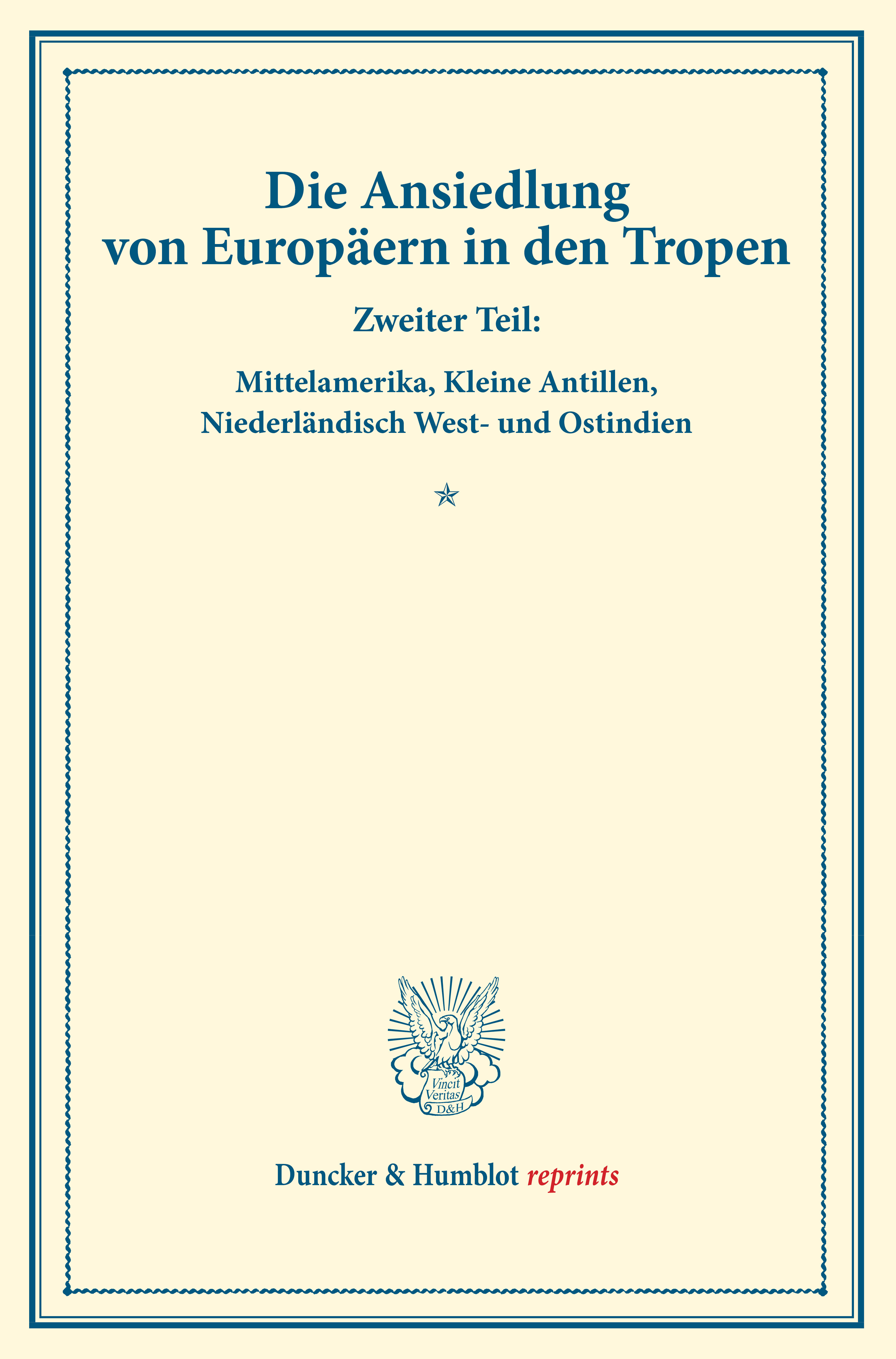 Die Ansiedlung von Europäern in den Tropen