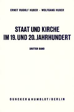 Staat und Kirche im 19. und 20. Jahrhundert Staat und Kirche im 19. und 20. Jahrhundert