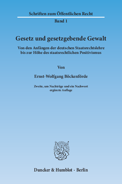 Gesetz und gesetzgebende Gewalt Gesetz und gesetzgebende Gewalt