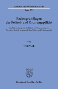 Rechtsgrundlagen der Polizei- und Ordnungspflicht
