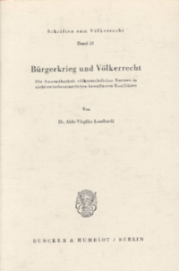 Bürgerkrieg und Völkerrecht