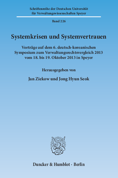 Systemkrisen und Systemvertrauen Systemkrisen und Systemvertrauen