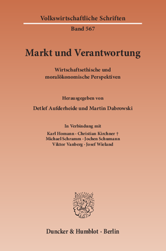 Markt und Verantwortung Markt und Verantwortung