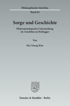 Sorge und Geschichte Sorge und Geschichte