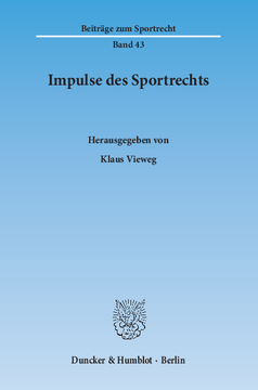 Impulse des Sportrechts Impulse des Sportrechts