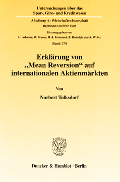 Erklärung von »Mean Reversion« auf internationalen Aktienmärkten Erklärung von »Mean Reversion« auf internationalen Aktienmärkten