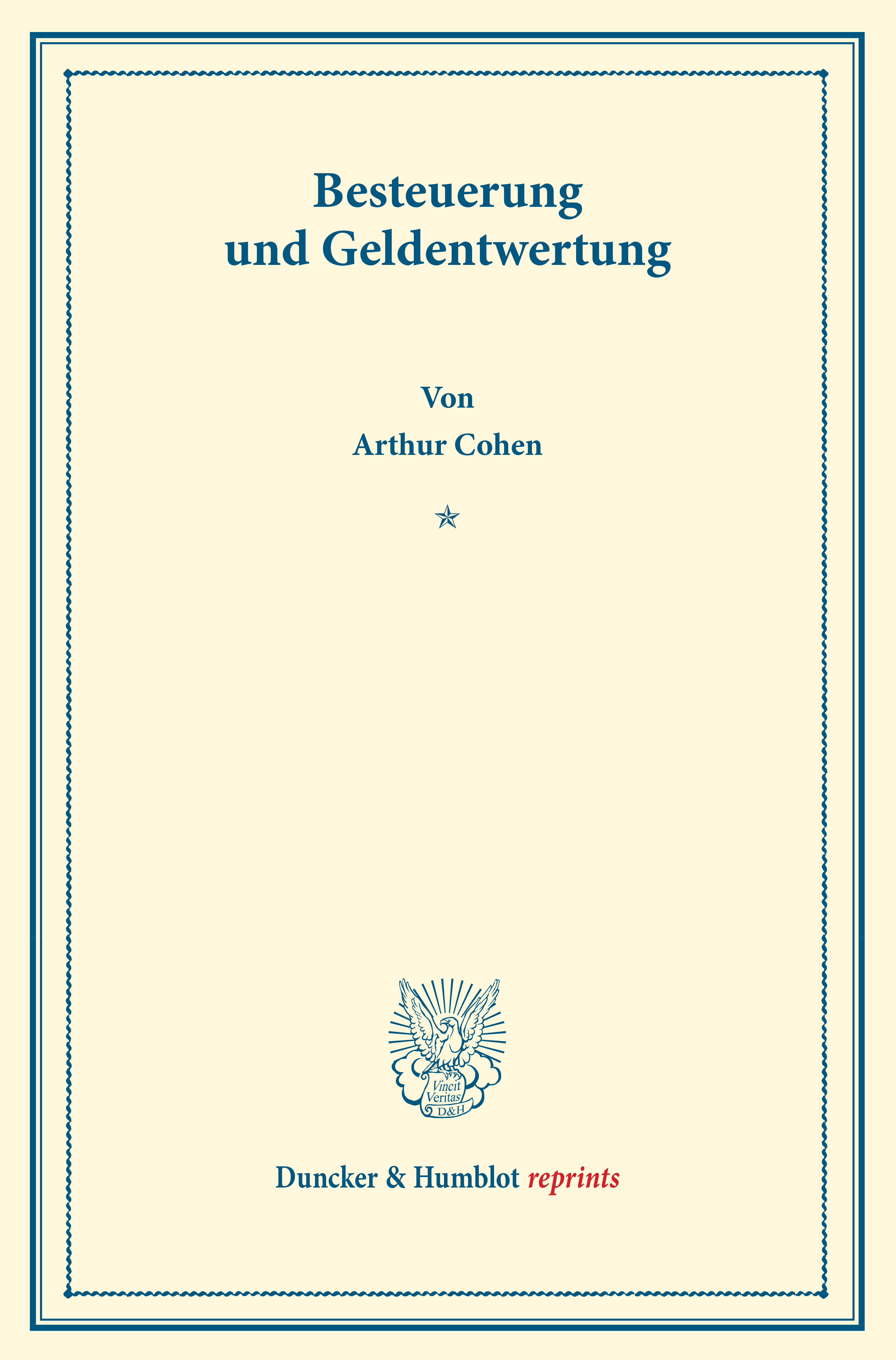 Besteuerung und Geldentwertung
