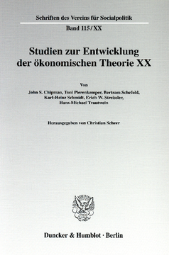 Die Ältere Historische Schule: Wirtschaftstheoretische Beiträge und wirtschaftspolitische Vorstellungen Die Ältere Historische Schule: Wirtschaftstheoretische Beiträge und wirtschaftspolitische Vorstellungen