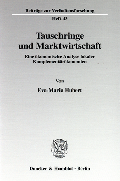 Tauschringe und Marktwirtschaft Tauschringe und Marktwirtschaft