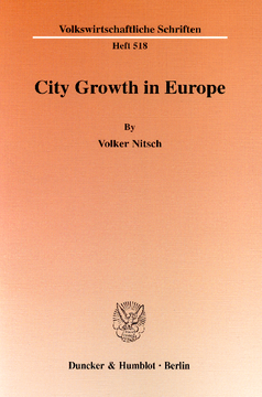 City Growth in Europe City Growth in Europe
