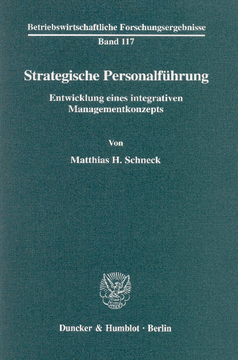 Strategische Personalführung Strategische Personalführung