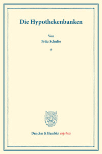 Die Hypothekenbanken