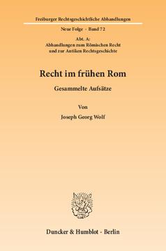 Recht im frühen Rom Recht im frühen Rom