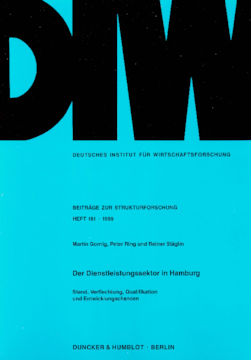 Der Dienstleistungssektor in Hamburg Der Dienstleistungssektor in Hamburg